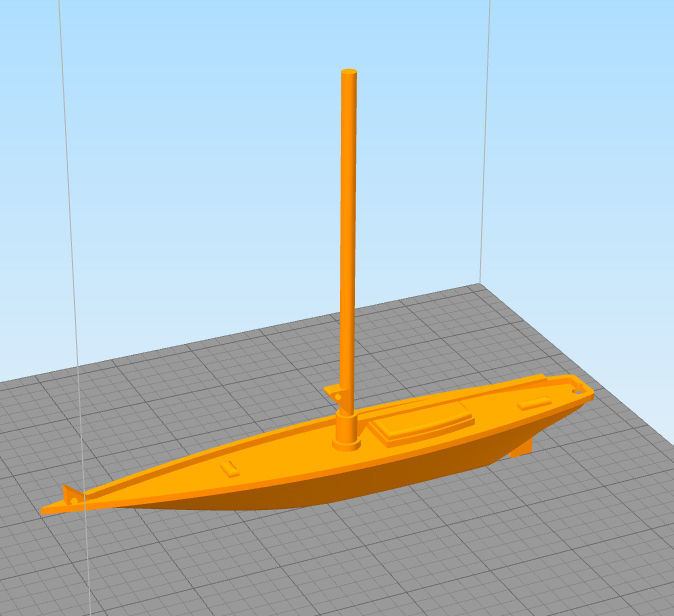 Sailing Boat 3D model  3D print model_6
