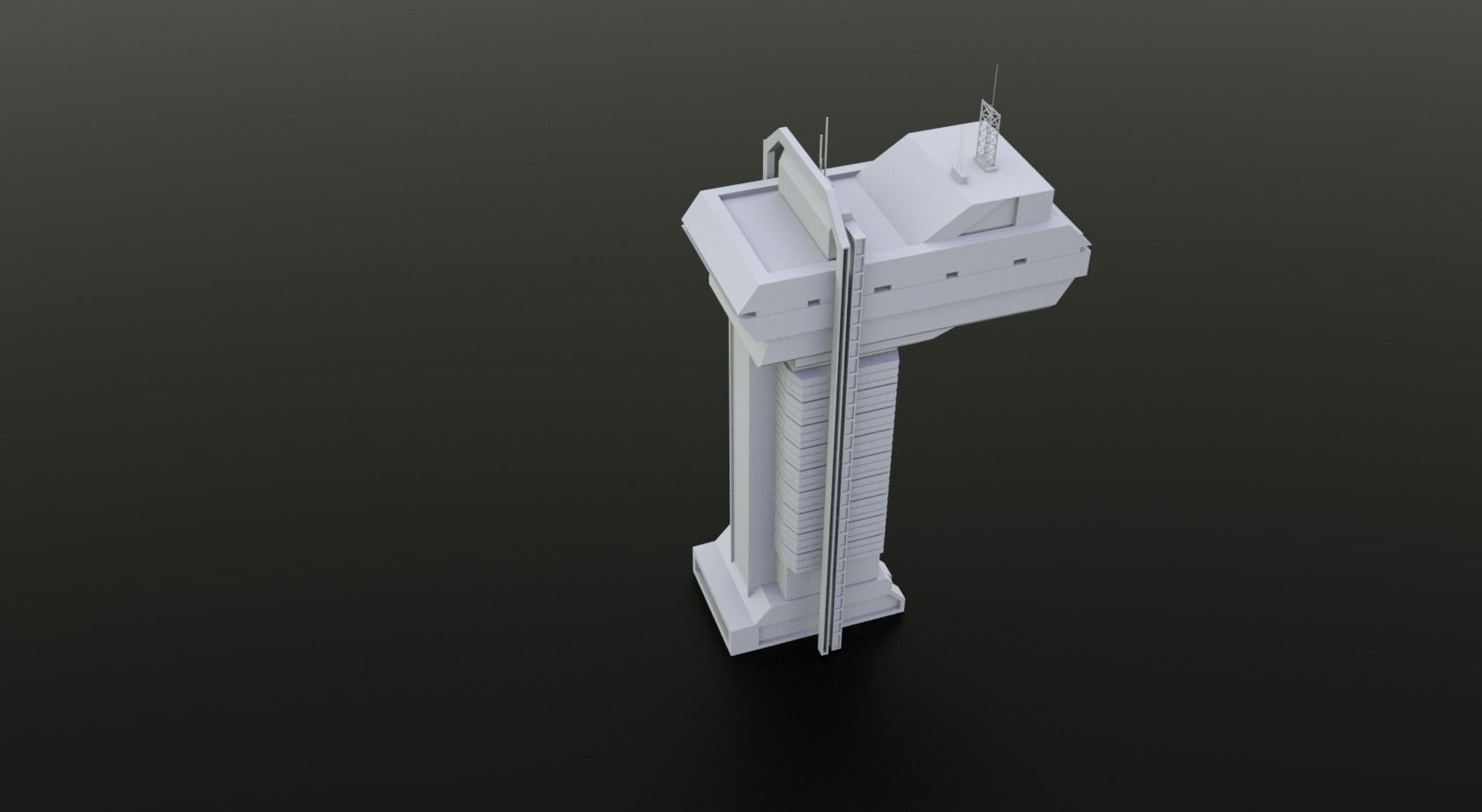 15 LOWPOLY SCIFI PACK Low-poly 3D model 3D model_14