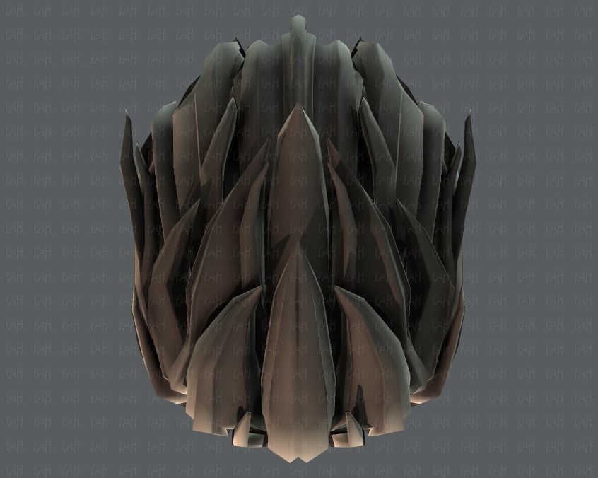 3D Hair style for boy V42 Low-poly 3D model_35