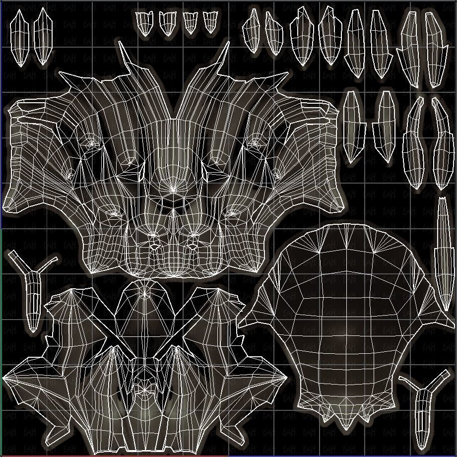 3D Hair style for boy V42 Low-poly 3D model_45