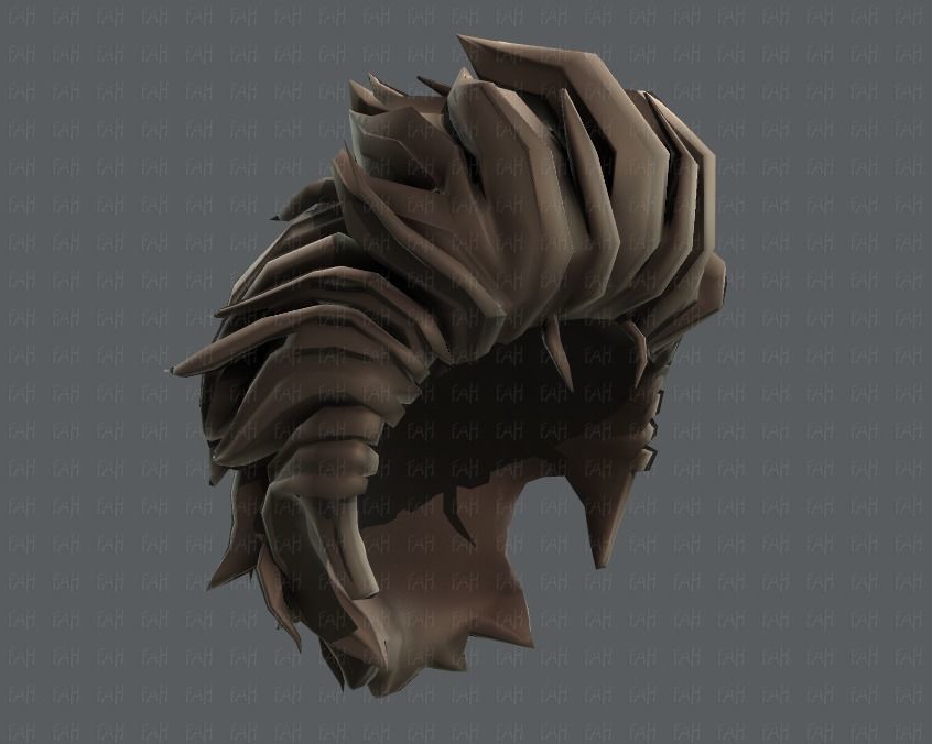 3D Hair style for boy V42 Low-poly 3D model_43