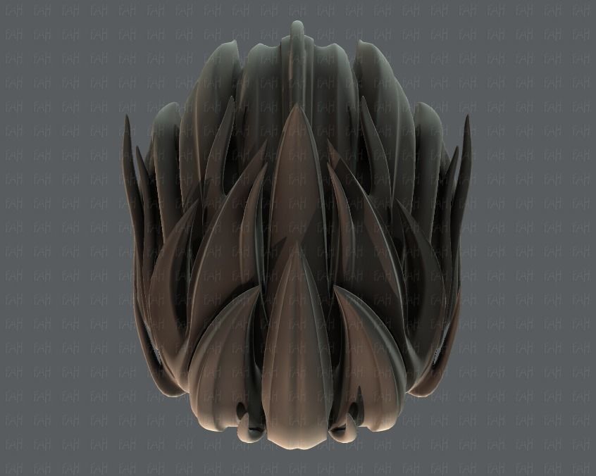 3D Hair style for boy V42 Low-poly 3D model_33