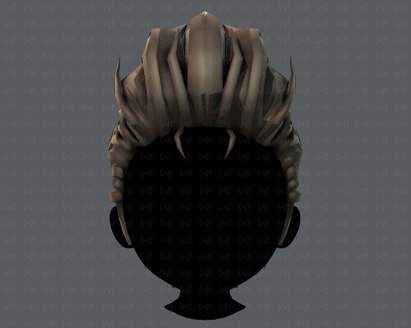 3D Hair style for boy V42 Low-poly 3D model_17