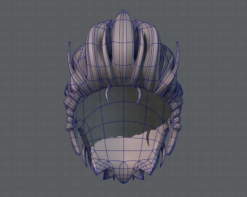 3D Hair style for boy V42 Low-poly 3D model_38