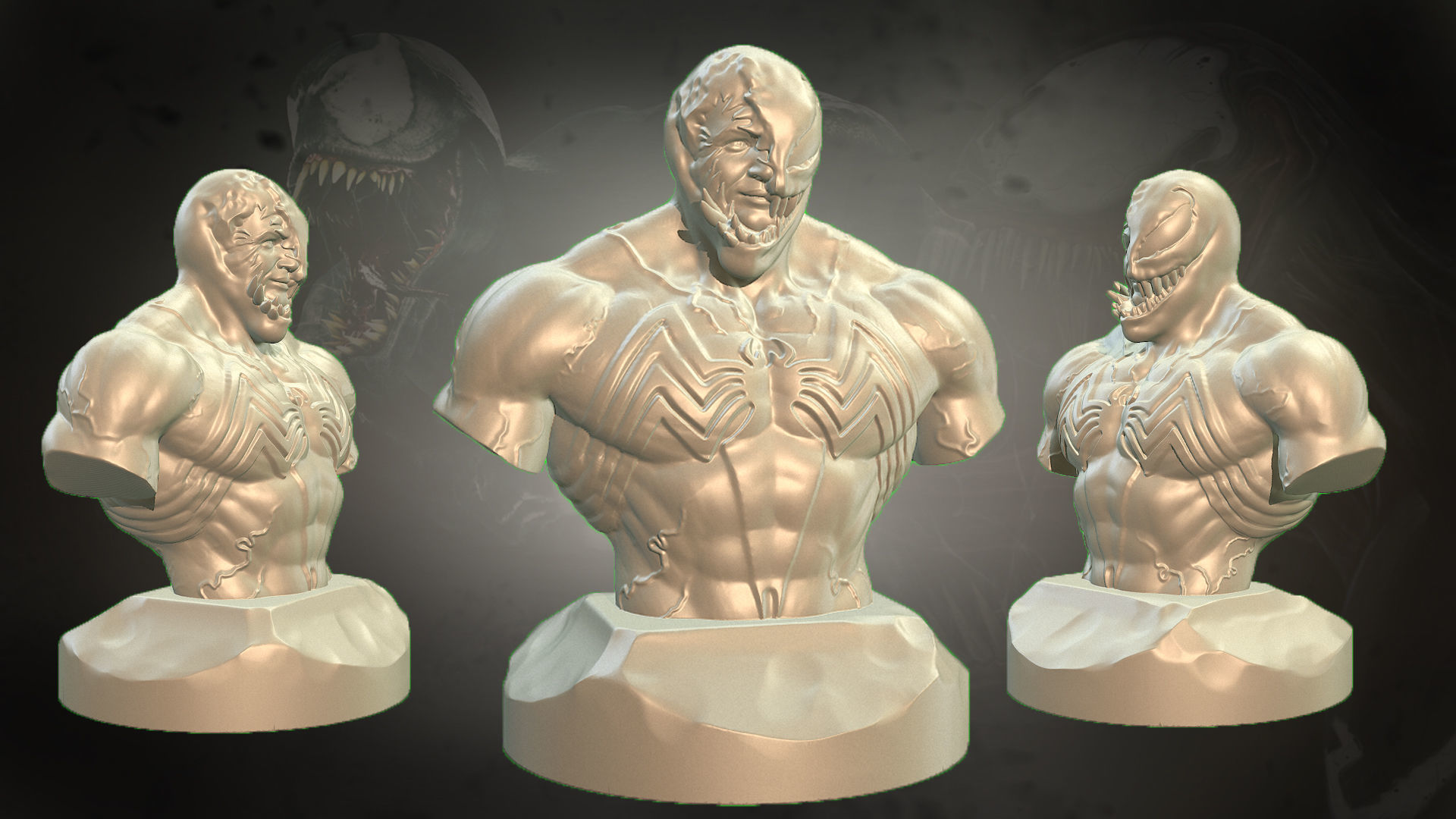 Venom figure for 3d printing 3D print model_1