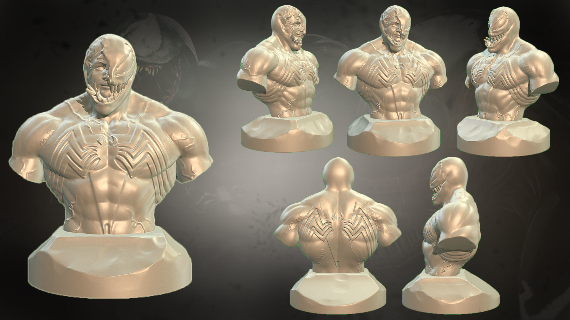 Venom figure for 3d printing 3D print model_3