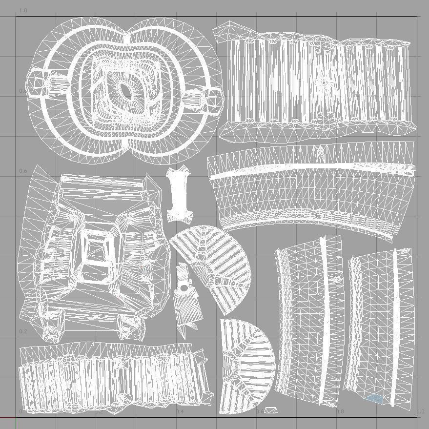 Industrial Electric Motor Low-poly 3D model_2