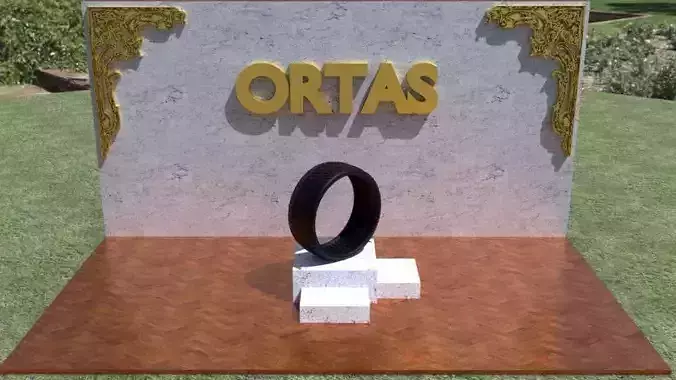 ORTAS TIRE PACK 9 INCLUDING 5 GAME READY TIRES Low-poly 3D model