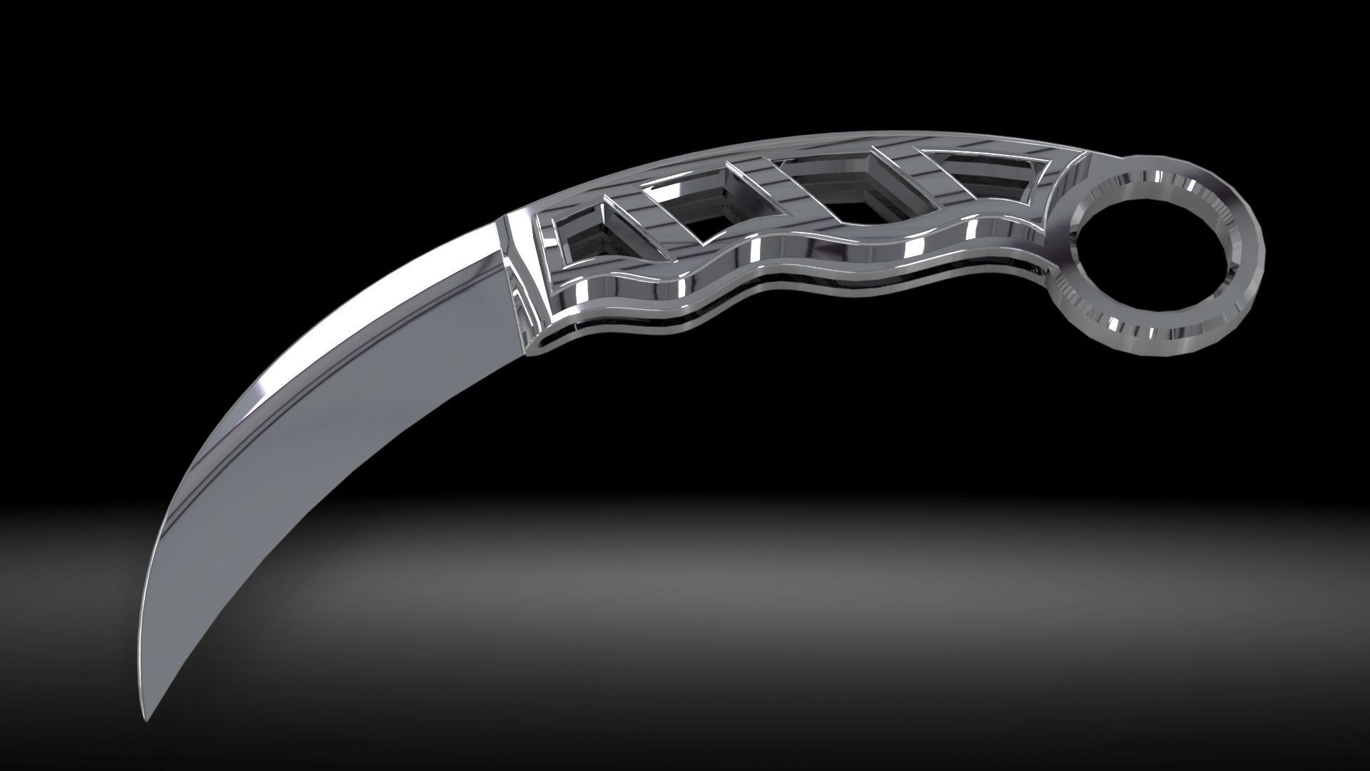 Karambit - Free Sample Free low-poly 3D model_1