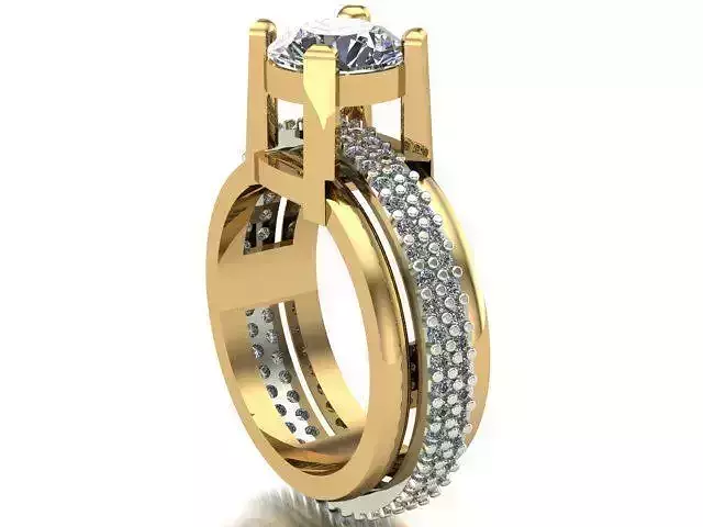 mid-rotatable stress ring