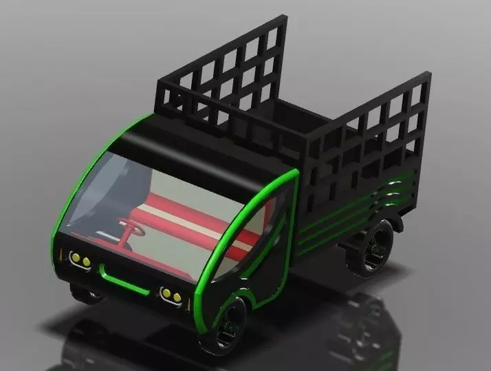 Cruzer L cargo truck Free 3D model