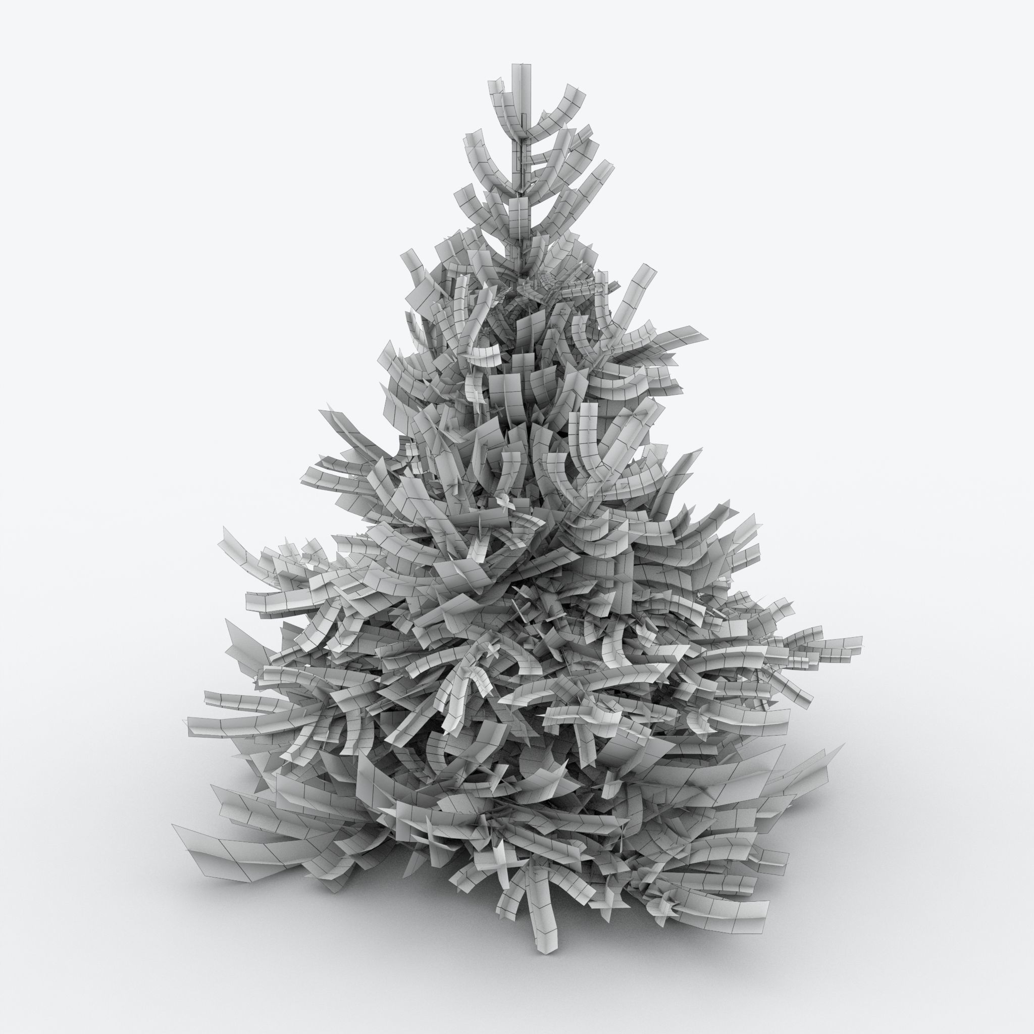 Firtree fir tree Low-poly 3D model_7
