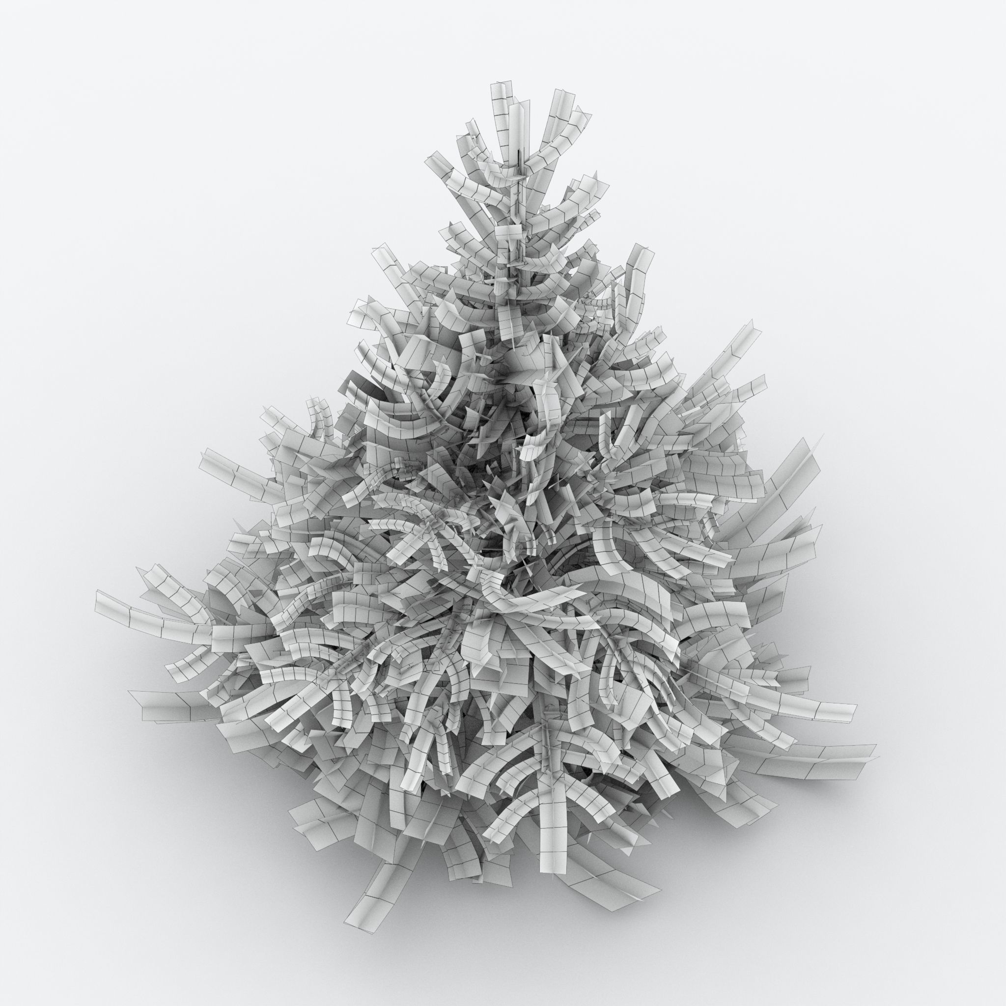 Firtree fir tree Low-poly 3D model_9