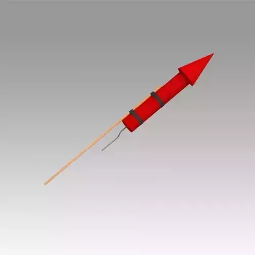 Firework Rocket 3D model