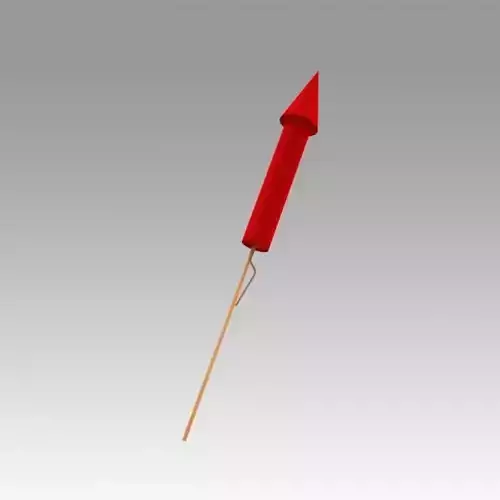 Firework Rocket 3D model