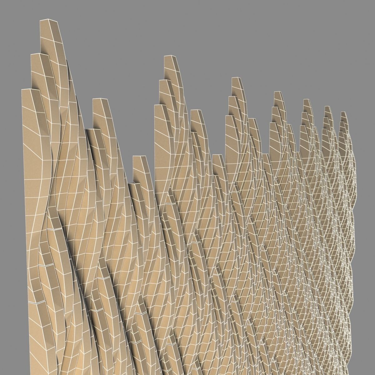 Mosarte Serros 3d Wall Tiles 3D model_1