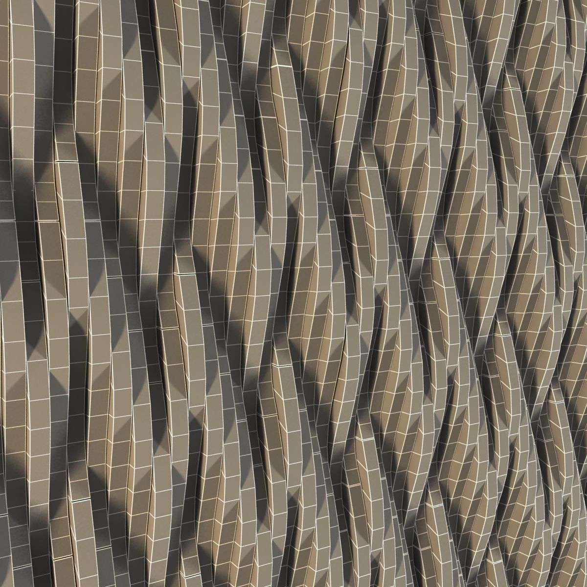 Mosarte Serros 3d Wall Tiles 3D model_4