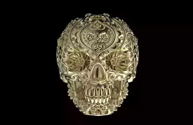skull ring 3D print model