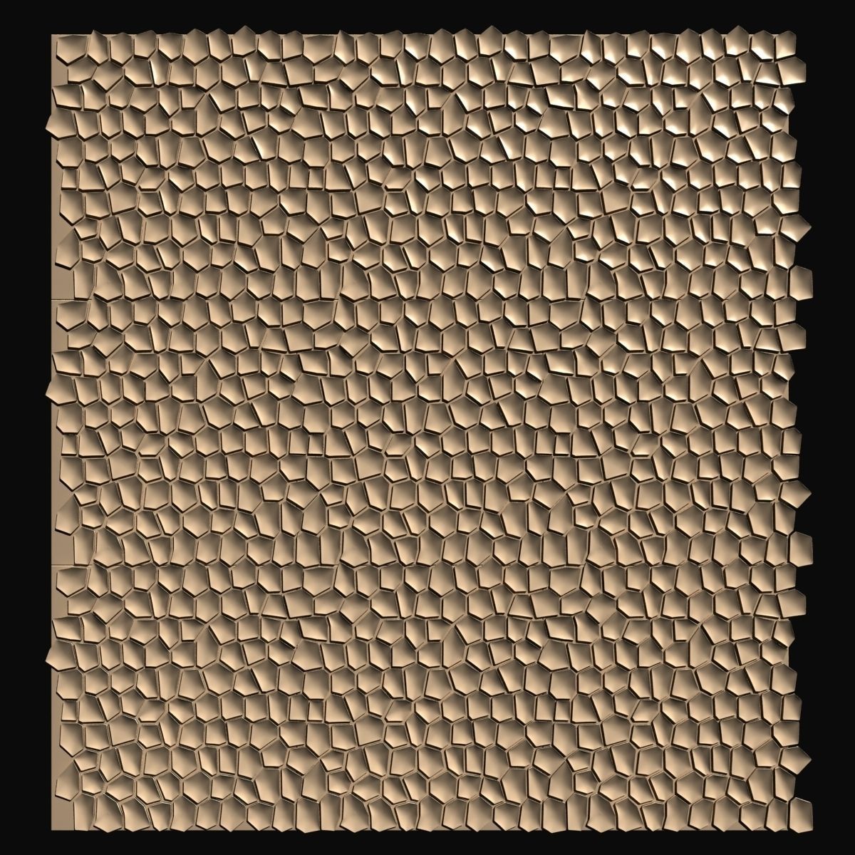 3d Surface Arido Wall Tiles Mosaic 3D model_4