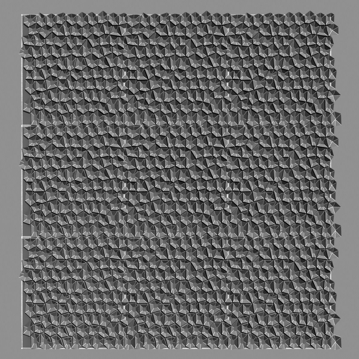 3d Surface Arido Wall Tiles Mosaic 3D model_3
