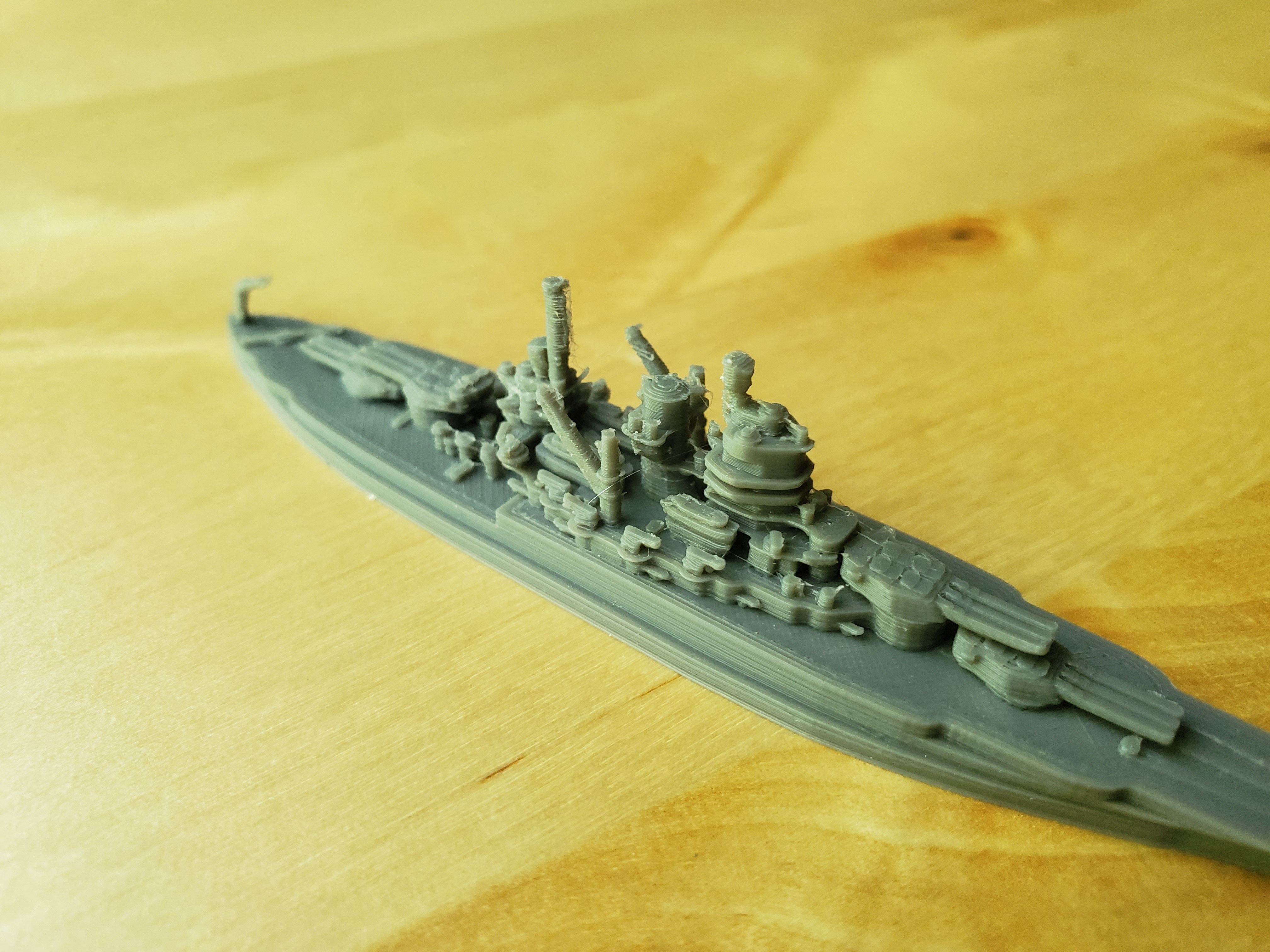 US New Mexico Class Battleship 3D print model_6