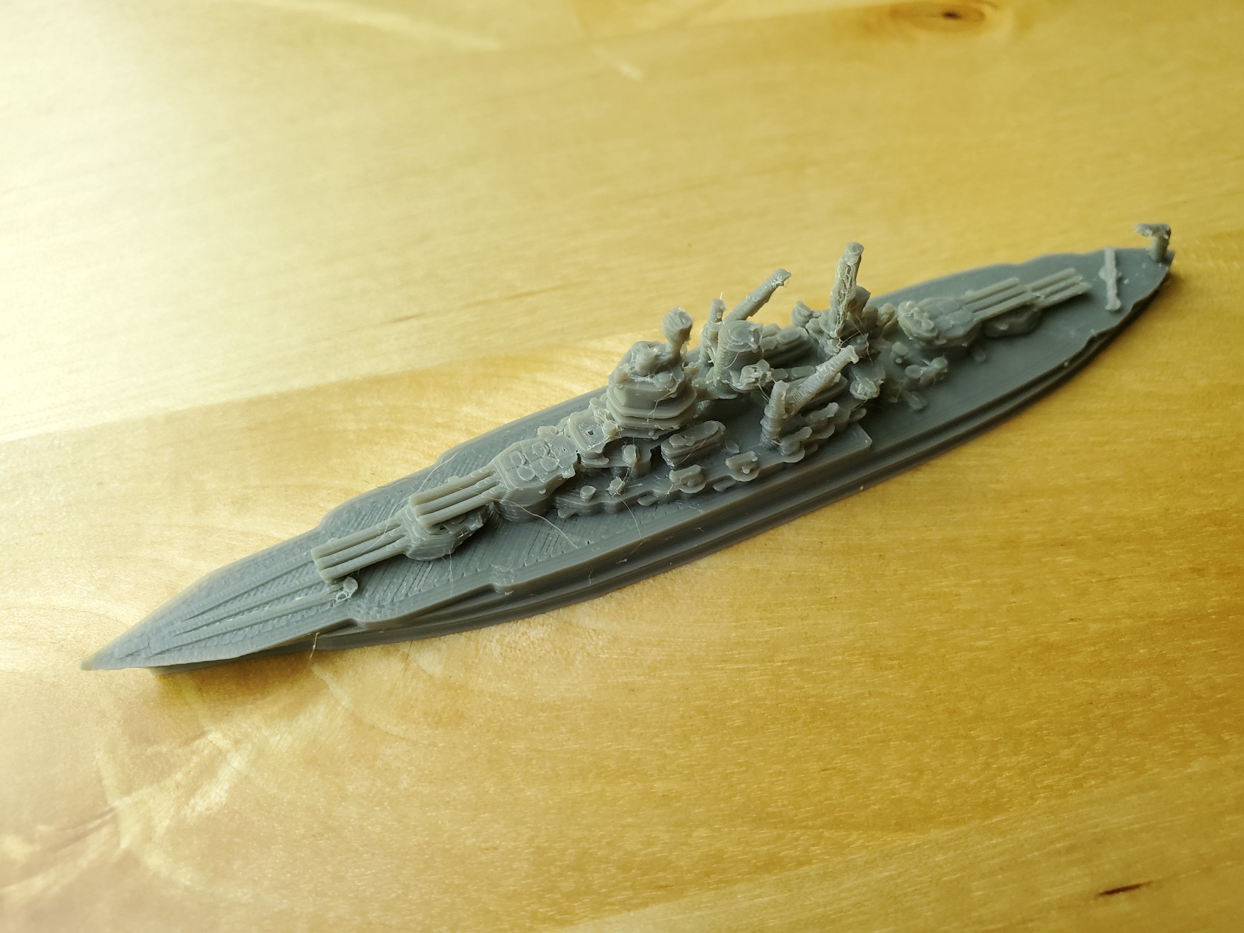 US New Mexico Class Battleship 3D print model_3