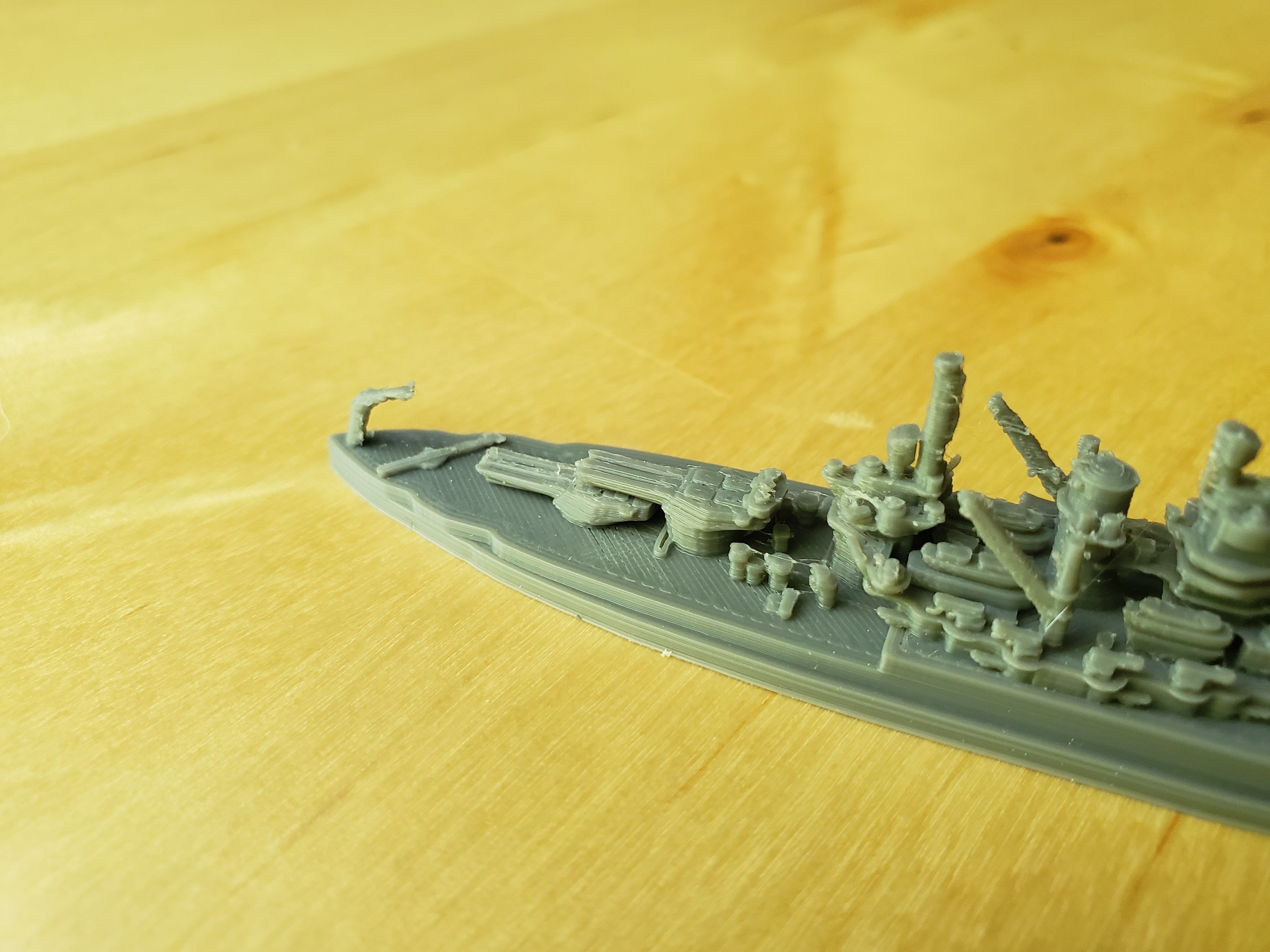 US New Mexico Class Battleship 3D print model_7