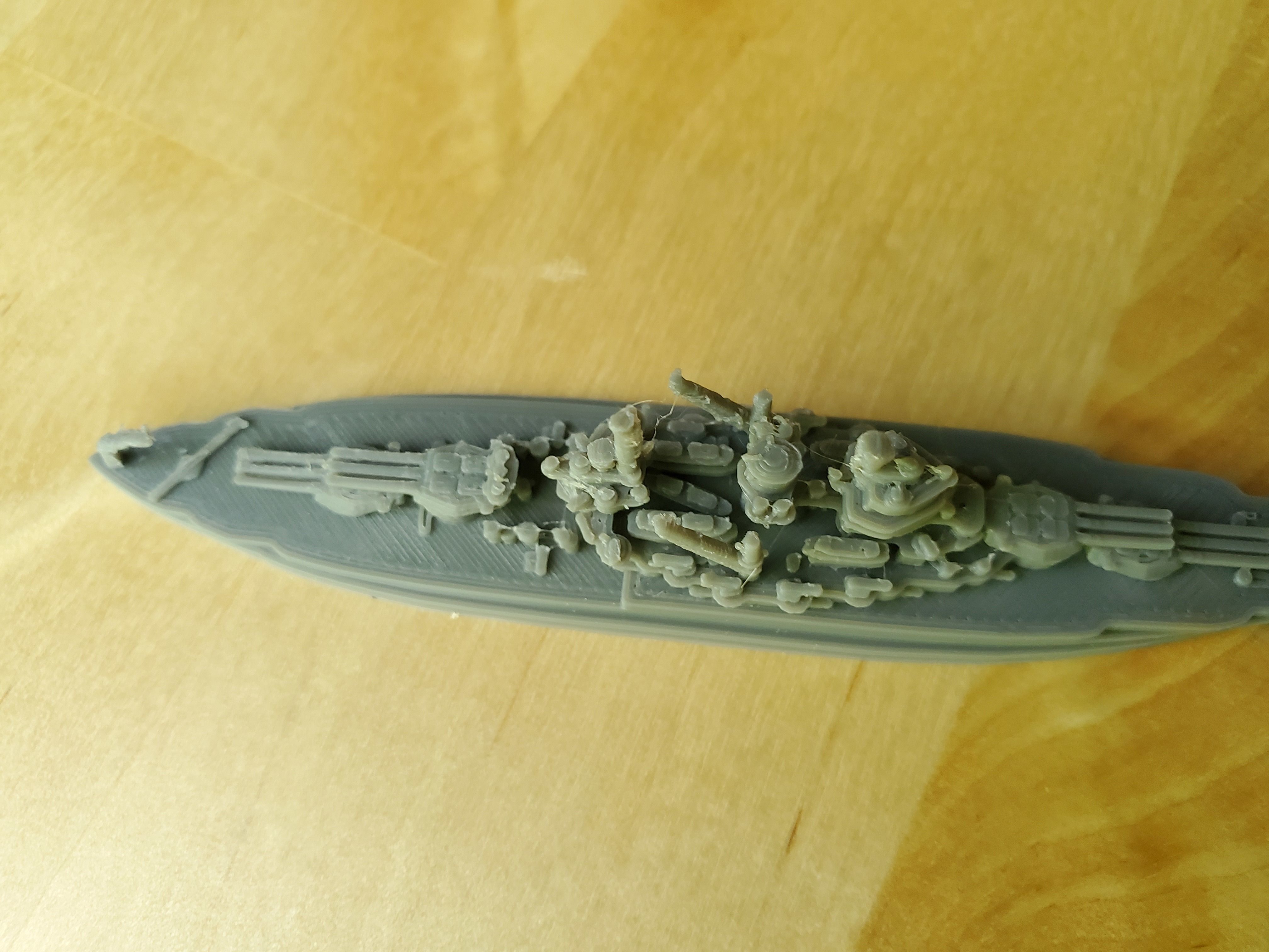 US New Mexico Class Battleship 3D print model_10