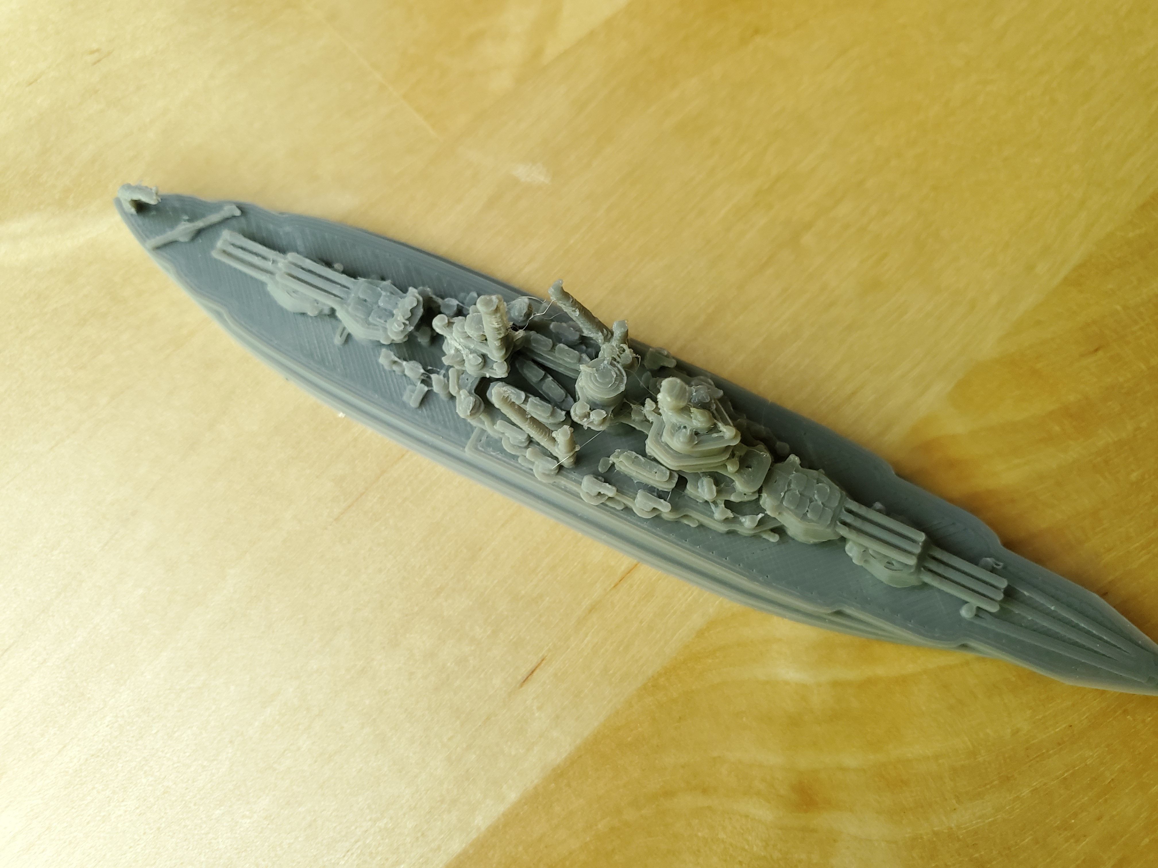 US New Mexico Class Battleship 3D print model_12