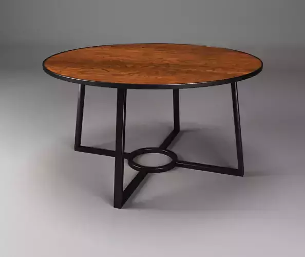 Table - Low Poly round dining with base