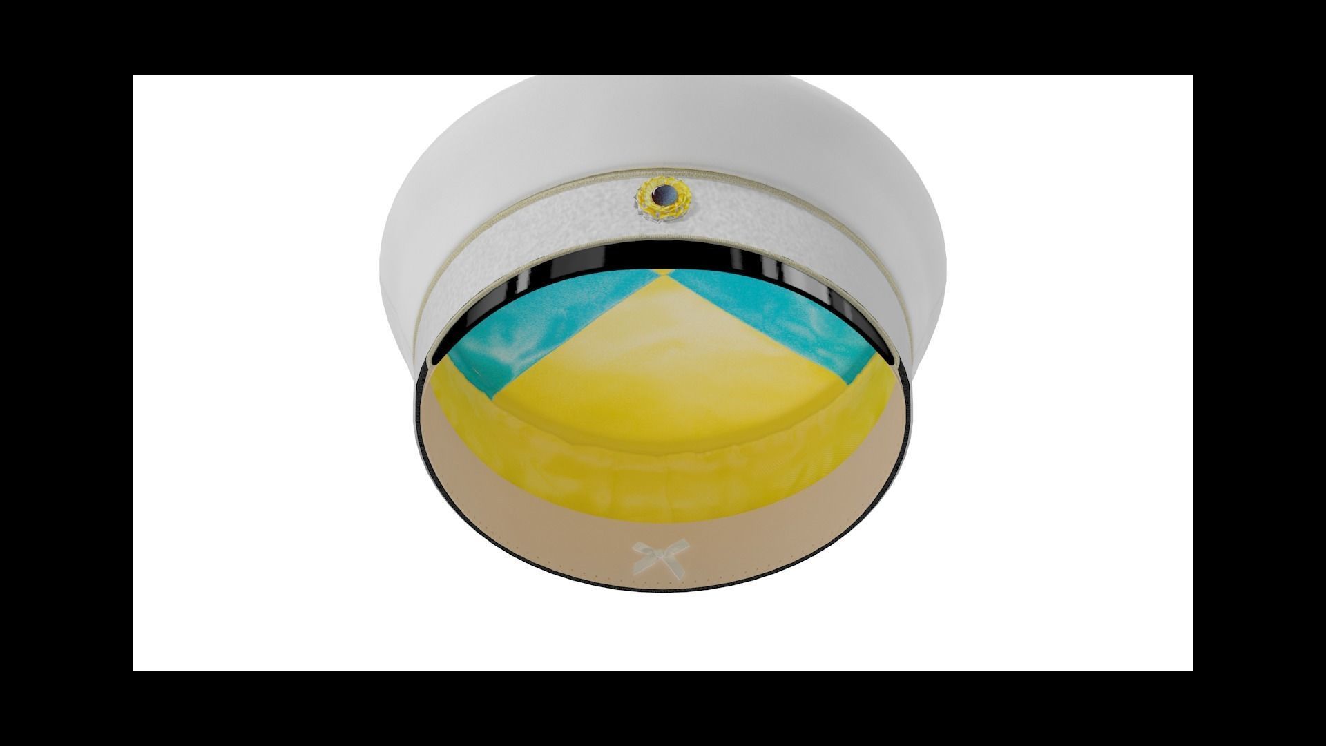 Sweden student cap Low-poly 3D model_8