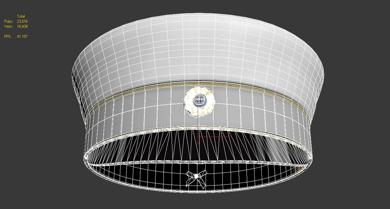 Sweden student cap Low-poly 3D model_14