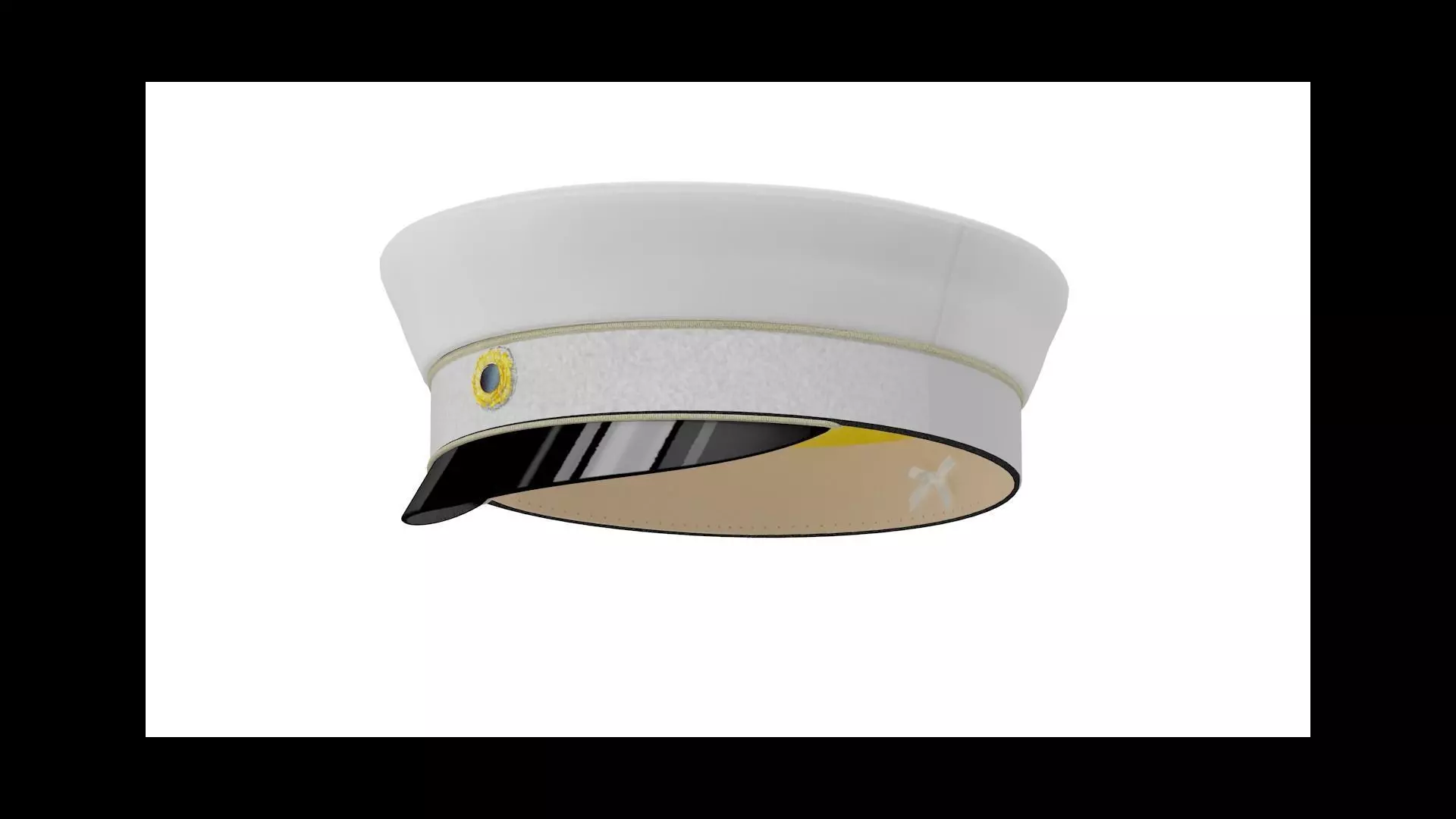 Sweden student cap Low-poly 3D model_0