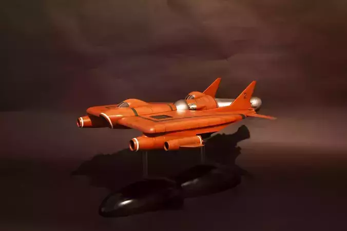 UFO Lunar module and Lunar Carrier 3D print model