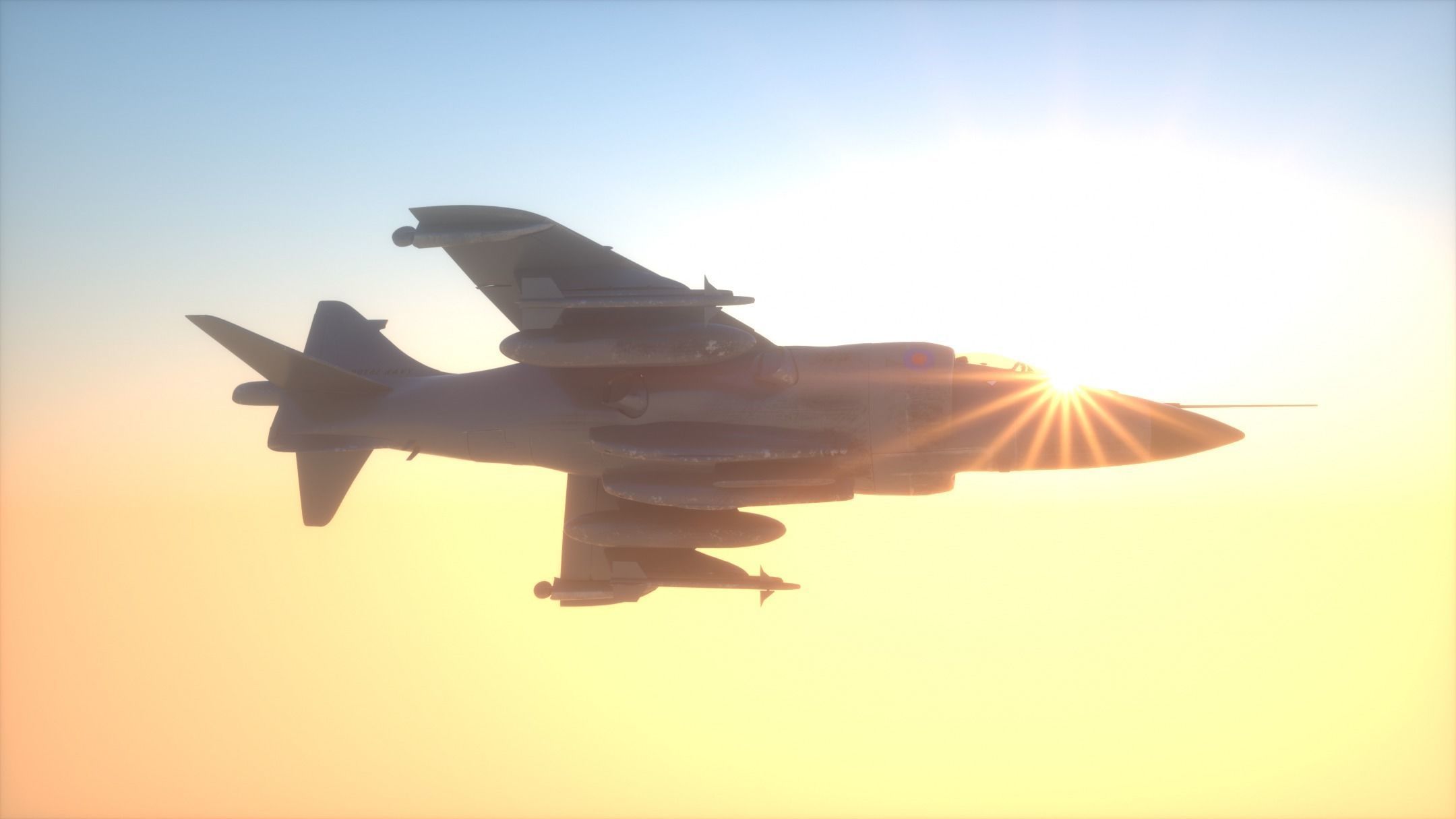 Sea Harrier FRS1 3D model_10