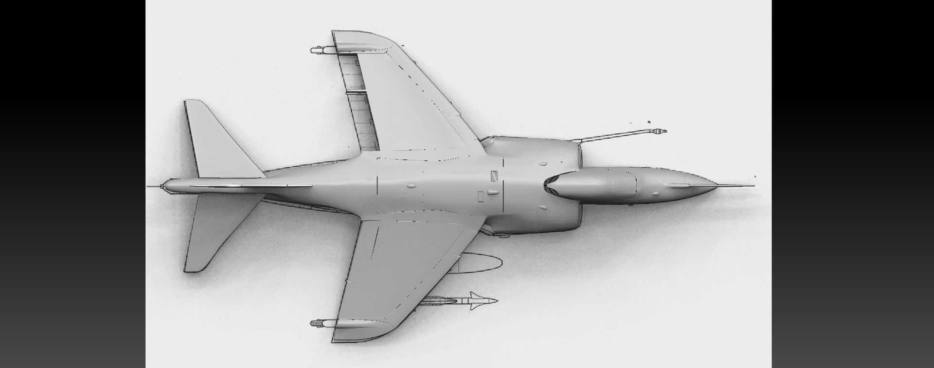 Sea Harrier FRS1 3D model_15