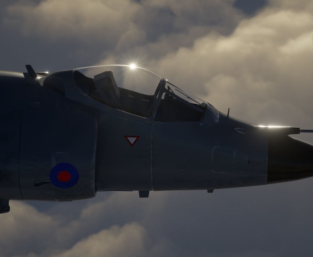 Sea Harrier FRS1 3D model_3