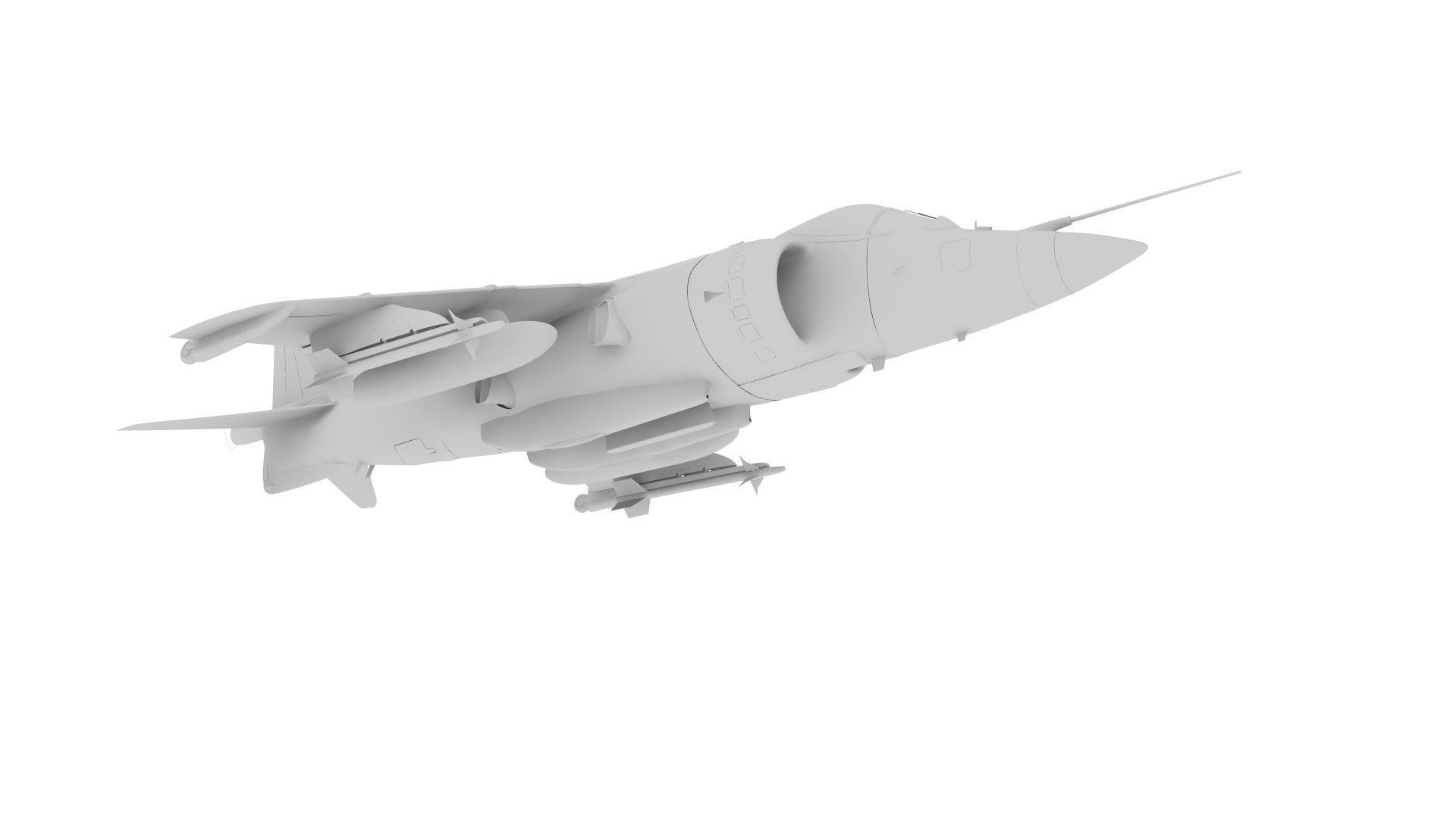 Sea Harrier FRS1 3D model_14