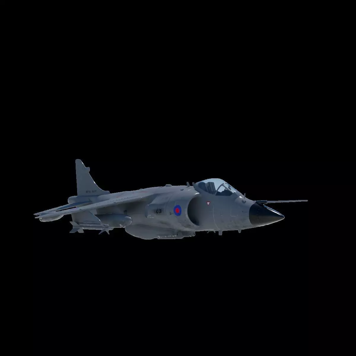 Sea Harrier FRS1 3D model_0