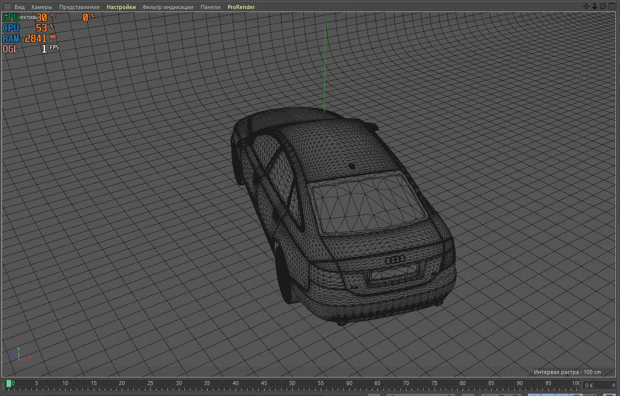 Audi a6 3D model_12