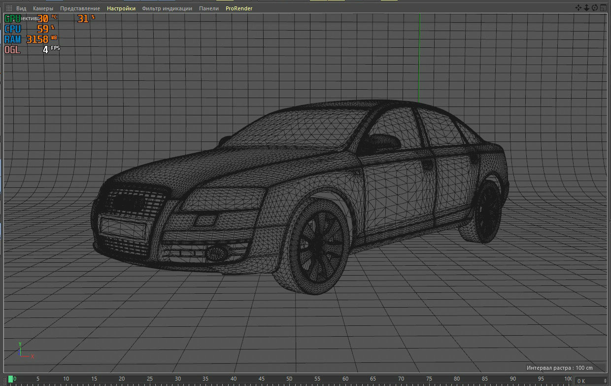 Audi a6 3D model_13