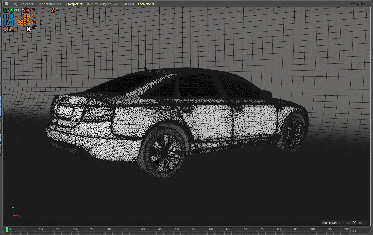 Audi a6 3D model_9