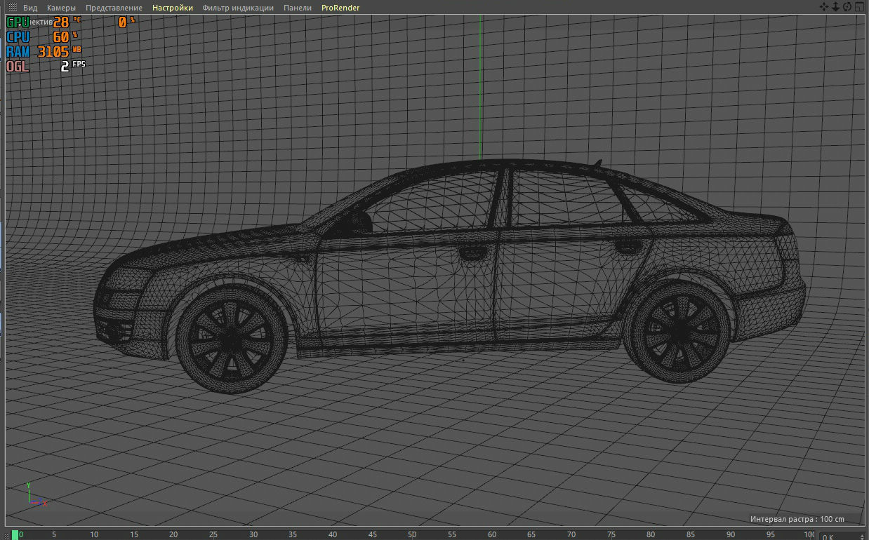 Audi a6 3D model_11