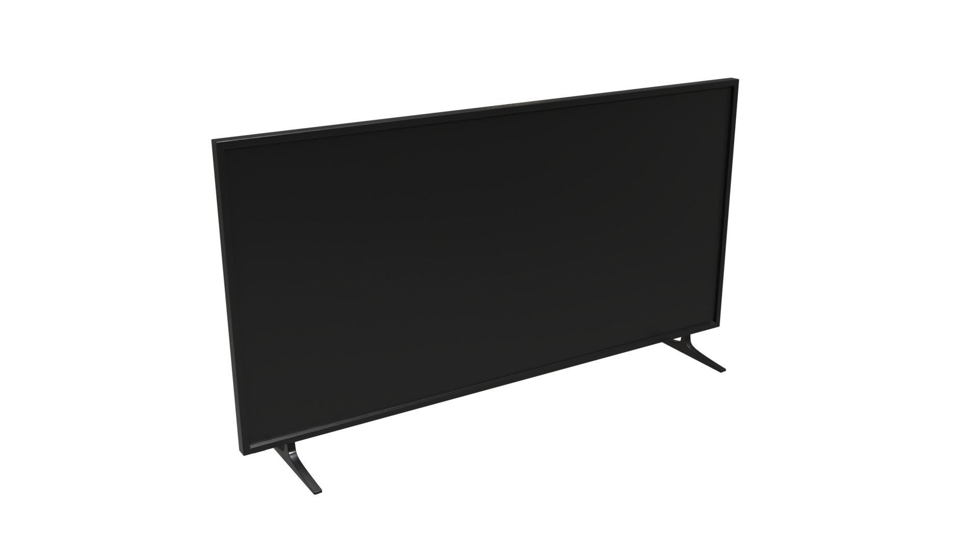 Generic High-Poly Flat Screen TV 3D model_4