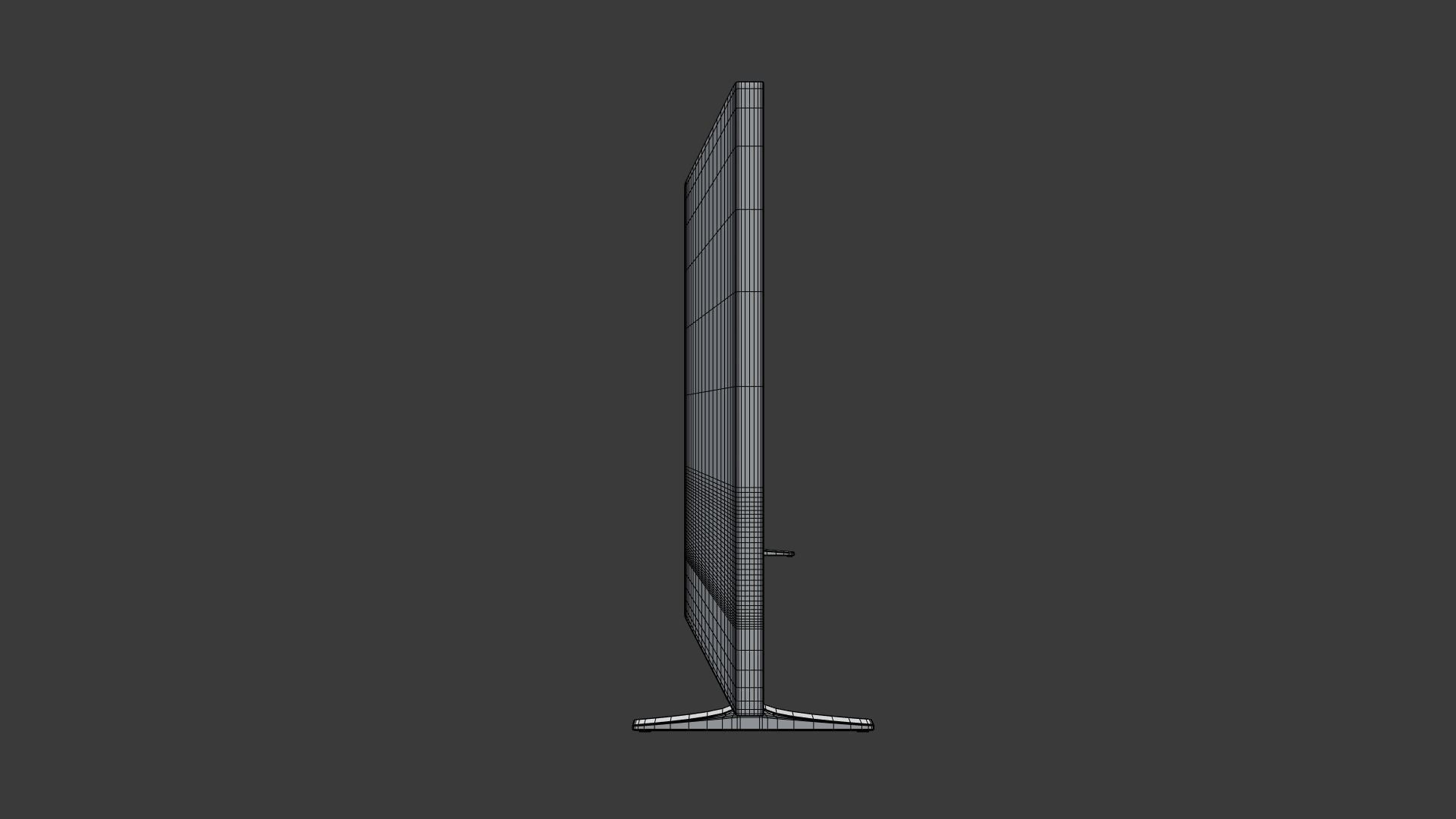 Generic High-Poly Flat Screen TV 3D model_13