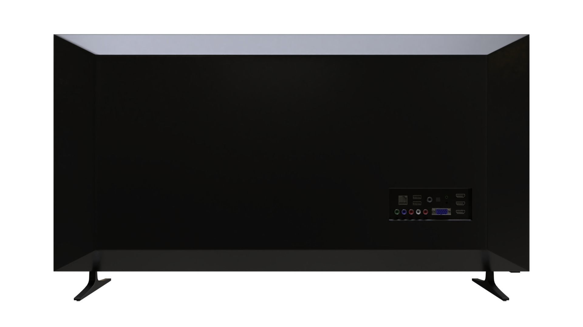 Generic High-Poly Flat Screen TV 3D model_6