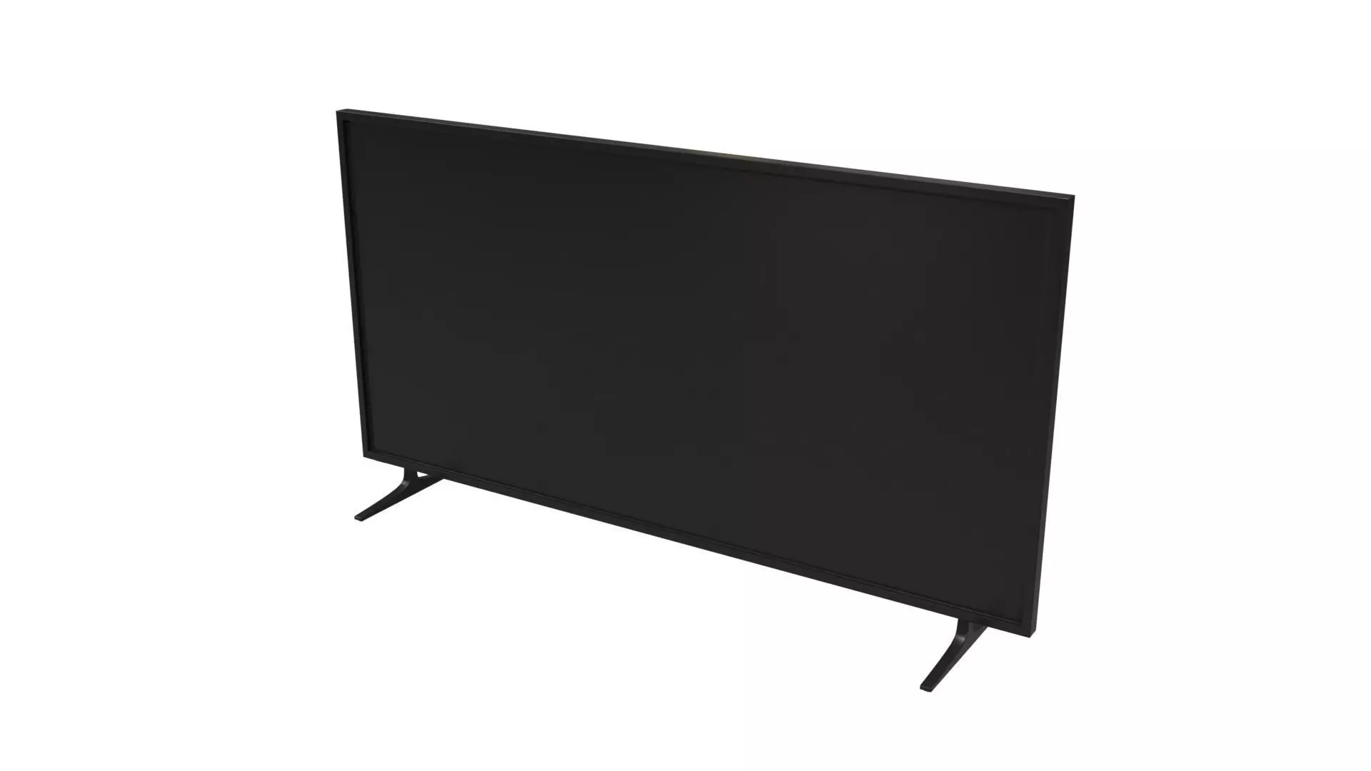 Generic High-Poly Flat Screen TV 3D model_0