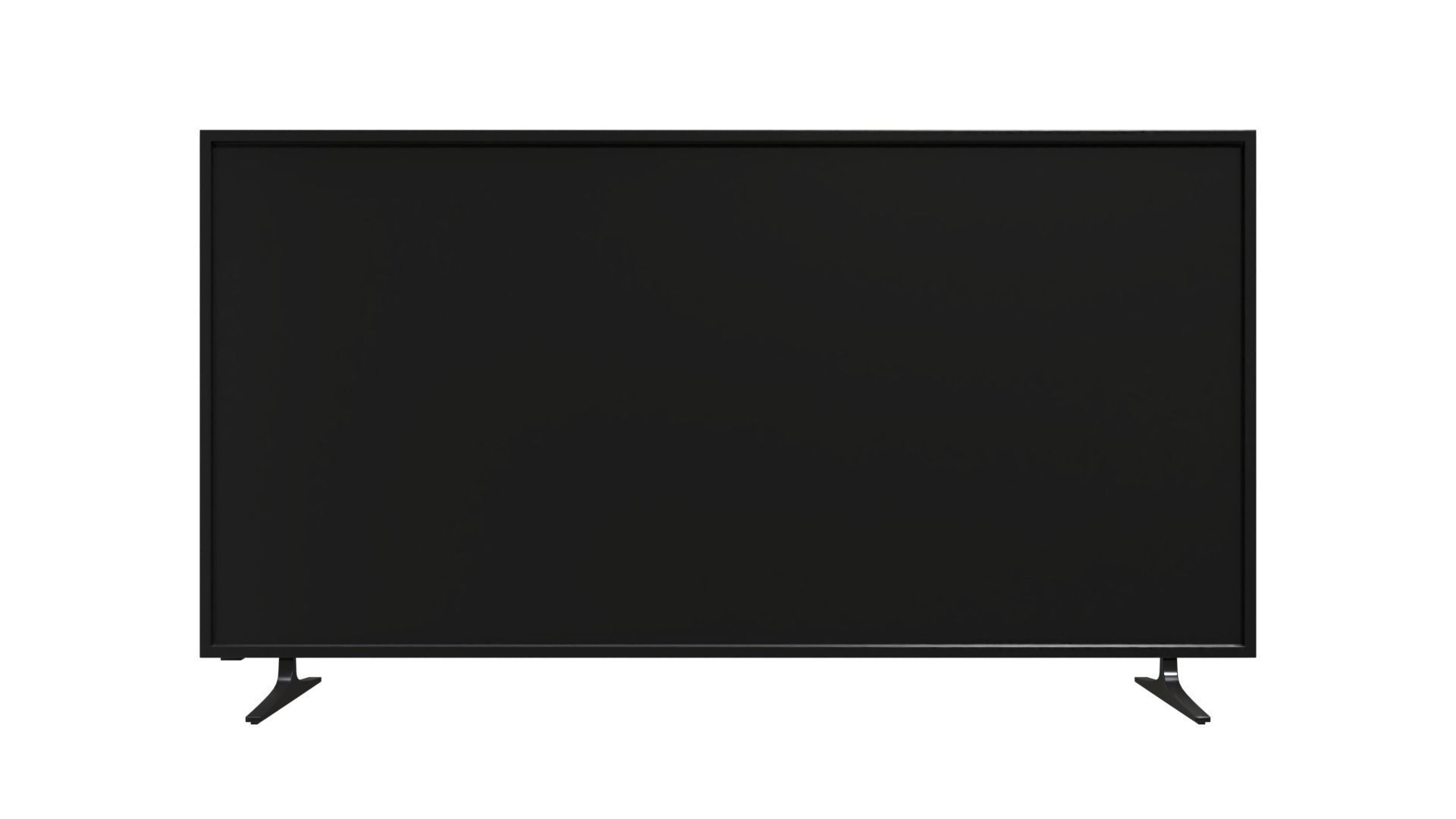 Generic High-Poly Flat Screen TV 3D model_2