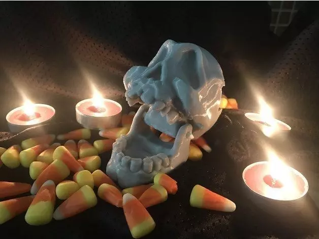 Articulated skull 3D print model