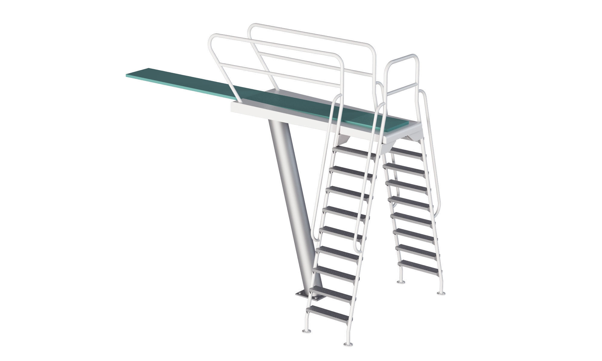 Swimming Diving Board 3D model_6
